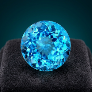 Piedra preciosa suelta de corte brillante de 2,50mm de alta calidad Natural para Topacio Azul suizo IGI certificado precio de fábrica al por mayor por pieza - Product Image 3