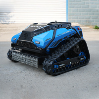 In China gemaakte kettingaangedreven RC grasmaaier, mini rupsmaaier, op benzine, met verwisselbare accessoires