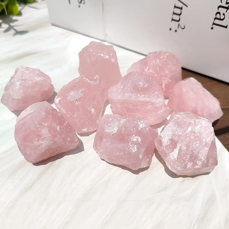 Pink Rose Crystal Quartz Rough