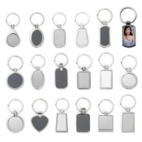 Porte-clés en métal personnalisé, fournitures de meilleure qualité, LOGO gravé, différentes formes, porte-clés Sublimation, porte-clés vierge