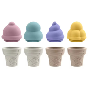 Giocattoli da Bagno a Forma di Gelato per Neonati, Senza BPA, in Silicone, per la Dentizione, Vendita all'Ingrosso - Product Image 4