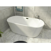 Baignoire moderne en plastique pour adultes, baignoire autoportante, acrylique, baignoire à poser au sol