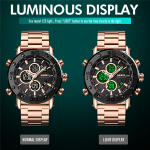 Top Brand SKMEI 1636 <strong>Digital</strong> Watch Fashion Mens Business Watches Led Light <strong>Clock</strong> 30M Waterproof Bracelet - Product Image 4