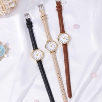 Montre à quartz pour femme Fenyi, style minimaliste vintage, bracelet fin en cuir, chiffres romains, vente en gros