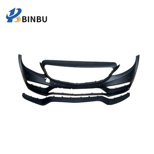 Kit di Modifica <span class=keywords><strong>Paraurti</strong></span> Anteriore <span class=keywords><strong>AMG</strong></span> per Mercedes Benz Classe C W205 2015-2019 - Product Image 4