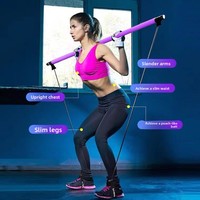 Bâton de massage Pilates Choyu en Foram/Métal/Latex 92cm – Rouleau de yoga multifonctionnel pour le corps, massage des tissus profonds, fascia, dos, nuque, usage domestique