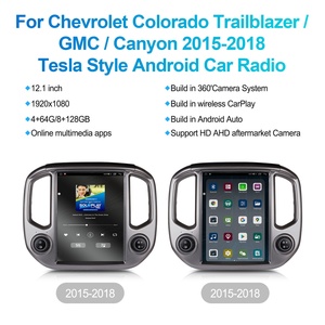 Navihua 12.1" Tesla IPS Android Car Video/DVD Player for Chevrolet Colorado/Trailblazer/GMC Canyon 2015-2018 WiFi Carplay - Product Image 2