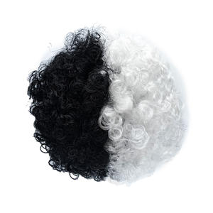 drôle Halloween fête drôle habiller <span class=keywords><strong>Afro</strong></span> Cosplay Costume Cruella De Vil perruque pour animaux de compagnie pour chiens et chats - Product Image 4