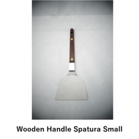 Stainless Steel Spatula for Okonomiyaki, Yakisoba, Teppanyaki Great Kitchen Accessory Wooden Handle Spatula
