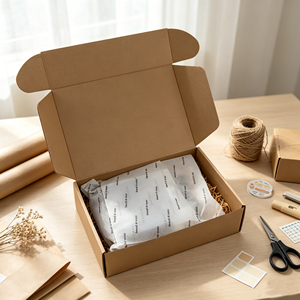Boîtes d'expédition en papier kraft ondulé en gros, personnalisées avec logo imprimé, pour cosmétiques, soins de la peau, sérums, crèmes solaires, maquillage, cadeaux - Product Image 2