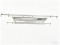 Séchoir à linge électrique pliable mural de luxe en aluminium Sunshine Home avec chauffage, éclairage LED et télécommande