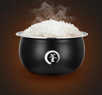 Cuisinière à riz numérique intelligente multifonctionnelle de grande capacité, portable, de haute qualité, en acier inoxydable, antiadhésive, carrée