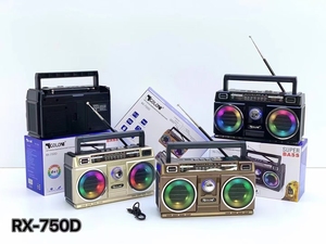 ใหม่RX-750D Retroวิทยุลําโพงฟันสีฟ้า 9 ประเภทไฟดิสโก้วิทยุSW AM FMเครื่องเล่นแผ่นเสียงUSB TFเพลงPIaye - Product Image 6