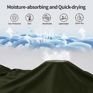 Chaqueta con Capucha para Hombre, al por Mayor, Impermeable, Cortavientos, Transpirable, Talla Grande, Secado Rápido, Protección UV, 100% Poliéster, UPF50 - Product Image 6