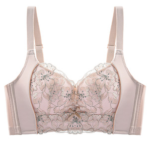 Sous-vêtements confortables respirants pour femmes romantiques Nouvelle dentelle brodée sans haut à armatures en nylon respirant - Product Image 4