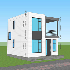 <span class=keywords><strong>Case</strong></span> <span class=keywords><strong>prefabbricate</strong></span> a due piani di lusso delle ville della struttura d'acciaio galvanizzate con la durata della vita di 50-70 anni per i <span class=keywords><strong>progetti</strong></span> di costruzione moderni - Product Image 3