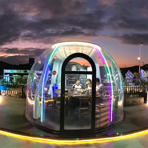 Full House Geodesic Large Transparent Pc Dome Hotel Aluminium Exhibition Tents Transparent Garden Bubble House