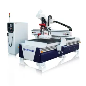 Gỗ tự động khắc Router CNC Máy 4 trục 1325 ATC Router CNC