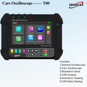 Osciloscopio Digital Portátil de Alto Rendimiento T80, Ancho de Banda de 30MHz, 4 Canales, Pantalla Táctil de 7 Pulgadas, Almacenamiento de 4GB, Forma de Onda Avanzada - Product Image 5