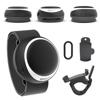 Haut-parleur sans fil portable étanche IPX6 avec lumières, clip pour vélo, accessoires Bluetooth pour le cyclisme