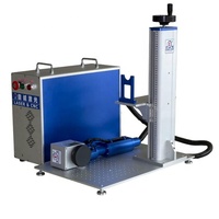 Machine de marquage laser à fibre CNC haute précision 50W à refroidissement par air pour gravure précise de l'or 14K et découpe de feuille d'or, garantie 5 ans