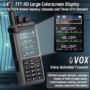 جهاز اتصال لاسلكي لاسلكي لاسلكي DTMF NOAA وuhf ثنائي الموجات القصيرة AM/USB/LSB/CW-30 Mhz 10W IP67 1024CH Type-C شاحن NOAA - Product Image 5