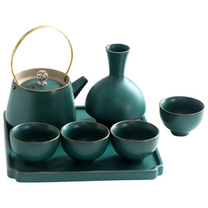 Shangyan Kung Fu <b>Tea</b> Set <b>Ceramic</b> One <b>Pot</b> Four Cups With Tray Portable Travel Small Home Use Simple Design - Product Image 5