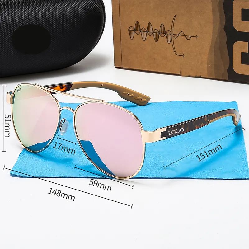 2021 new sports beach mirror big frame sunglasses polarized Costas sunglasses