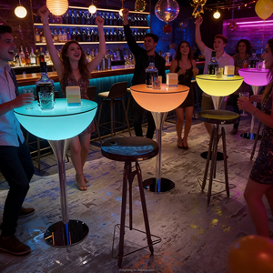 Mesa de <span class=keywords><strong>Bar</strong></span> LED Impermeable para el Hogar, <span class=keywords><strong>Bar</strong></span>, Bodas, Hoteles, Centros Comerciales o Eventos, Mesa de <span class=keywords><strong>Bar</strong></span> Luminosa para Fiestas y Eventos al Aire Libre - Product Image 4