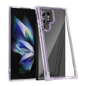 Pour <span class=keywords><strong>Samsung</strong></span> <span class=keywords><strong>Galaxy</strong></span> S23 <span class=keywords><strong>Ultra</strong></span> S21 Plus S22 <span class=keywords><strong>S20</strong></span> FE Transparent souple TPU quatre coins antichoc dur acrylique couverture étui de téléphone portable - Product Image 2