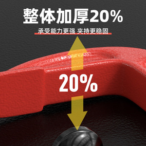 Koslo G-Clamp 100mm Ductile Iron Forging Heavy Duty Woodworking Clamp Red High Rigidity - Product Image 4