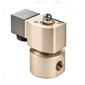 Vanne solénoïde haute pression COVNA DN8 1/4 pouce 2 voies 12VDC normalement fermée en acier inoxydable 200 bars pour eau et haute température - Product Image 1