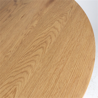 Meubles de restaurant à domicile de haute qualité Table à manger ronde tulipe MDF Table à manger noire