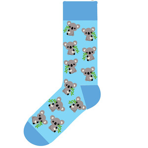 <span class=keywords><strong>Chaussettes</strong></span> pour hommes en coton peigné, <span class=keywords><strong>fantaisie</strong></span>, amusantes, colorées, à motif koala mignon, décontractées - Product Image 4