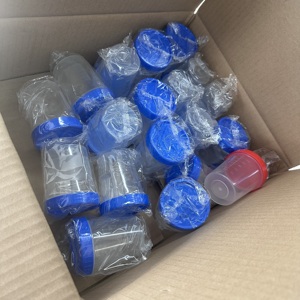 Dùng một lần 30ml nắp màu đỏ tốt nghiệp nước tiểu Phân Mẫu <span class=keywords><strong>container</strong></span> - Product Image 6