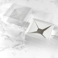Fabricant d'emballage cadeau de savon fait main recyclable boîte vide boîte à savon transparente en plastique