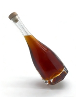Bouteille en verre taillée au diamant de 700 ml, 750 ml, 800 ml, la plus vendue, avec bouchon en liège pour whisky, brandy, rhum, vodka