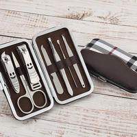 Ensemble de pédicure et de manucure en acier inoxydable, ensemble d'outils de beauté pour les ongles, coupe-ongles à bouche plate et inclinée