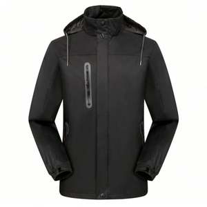 Veste d'hiver sur mesure pour homme Design Factory, manteau léger et tendance, vente en gros, veste d'hiver d'extérieur avec fermeture éclair et capuche - Product Image 3