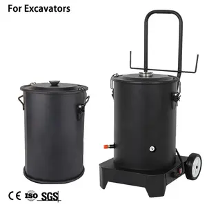 Pompa elettrica per ingrassatore 24V 220V 15L 18L, pompa per pistola elettrica a secchio per escavatori 20T