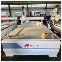 Routeur CNC économique 1325 pour le travail du bois, machine de gravure 4x8 pieds, moteur pas à pas 3 axes 3,2 kW, refroidissement par eau, haute performance, NC Studio PLC