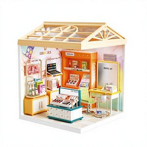 <span class=keywords><strong>ELI</strong></span> TOYS Casa de Muñecas en Miniatura 3D, Bloques de Construcción de Plástico para Armar, Rompecabezas DIY, Juguete Hecho a Mano para Desarrollar la Creatividad, Regalo - Product Image 1