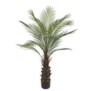 Plante artificielle décorative de feuilles de palmier tropical en plastique de haute qualité pour une utilisation intérieure et extérieure - Product Image 1