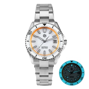San Martin SN0129D – montre automatique pour hommes, 39mm, mécanique, étanche 20ATM, cadran en émail, lunette en saphir entièrement lumineuse, NH35 - Product Image 1