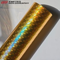 Rouleaux de film de transfert à chaud personnalisés en feuille d'or, film de lamination holographique pour emballage de cartes en papier