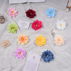 ดอกโบตั๋นผ้าไหมเทียม XH2 หลากสีสำหรับตกแต่งงานแต่งงาน DIY เครื่องประดับผม - Product Image 1