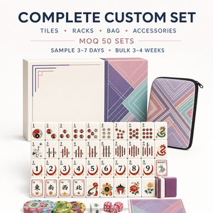 Tapete de Mahjong Chino Oriental de 31.5 Pulgadas, Personalizado con Patrón de Lirio de Cerámica Azul y Blanca, Portátil, para Jugar Mahjong - Product Image 6