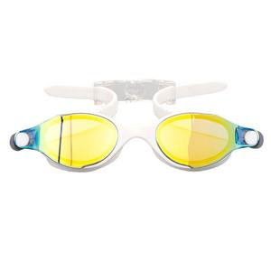 Electroplated PC Lens Swimming Goggles for Adults Silicone Waterproof Anti-Fog Model XF400 Includes <b>Swim</b> <b>Cap</b> Nose Clip - Product Image 5