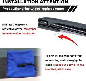 High Quality Front <b>Window</b> Wiper Blade <b>Cover</b> for Isuzu BMW Volvo Other Models Made of Rubber and Glass for 99% Cars - Product Image 4