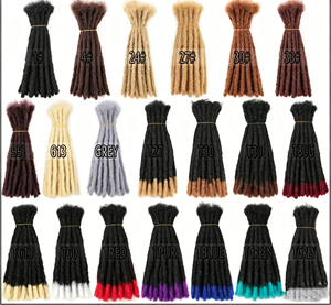 <span class=keywords><strong>Extensiones</strong></span> de Cabello Trenzado a Crochet Estilo Dreadlocks Africanos Hechas a Mano para <span class=keywords><strong>Hombre</strong></span>, Estilo Maya Hip-Hop, Cabello Trenzado Reggae para <span class=keywords><strong>Hombre</strong></span> Negro - Product Image 2